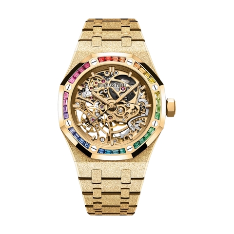 Đồng Hồ Audemars Piguet Royal Oak Frosted Gold Double Balance Wheel Openworked 15468BA.YG.1259BA.01