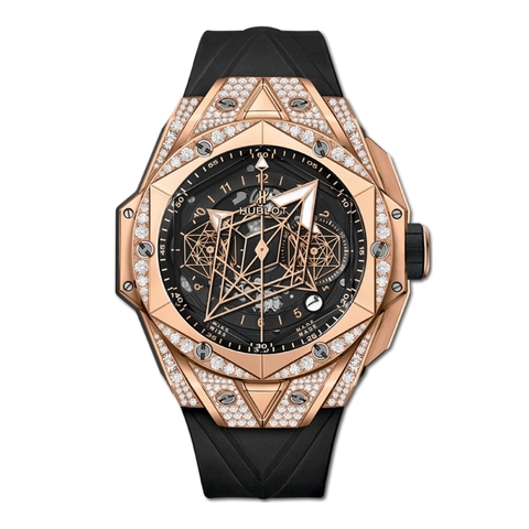 Đồng Hồ Hublot Big Bang Sang Bleu II King Gold Pavé 45mm 418.OX.1108.RX.1604.MXM20