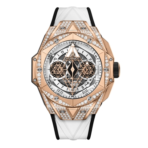 Đồng Hồ Hublot Big Bang Sang Bleu II King Gold White Pavé 45mm 418.OX.2001.RX.1604.MXM20