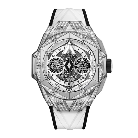Đồng Hồ Hublot Big Bang Sang Bleu II Titanium White Pavé 45mm 418.NX.2001.RX.1604.MXM20