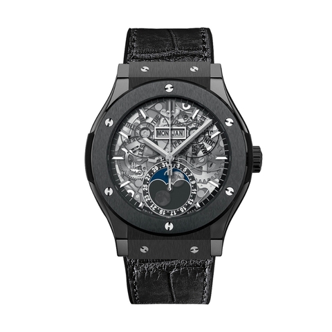 Đồng Hồ Hublot Classic Fusion Aerofusion Moonphase Black Magic 45mm 517.CX.0170.LR