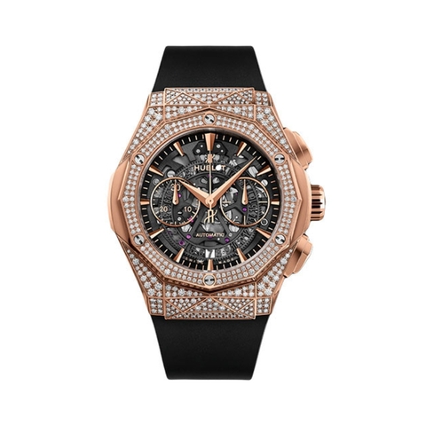 Đồng Hồ Hublot Classic Fusion Aerofusion Chronograph Orlinski King Gold Pave 45mm 525.OX.0180.RX.1704.ORL19
