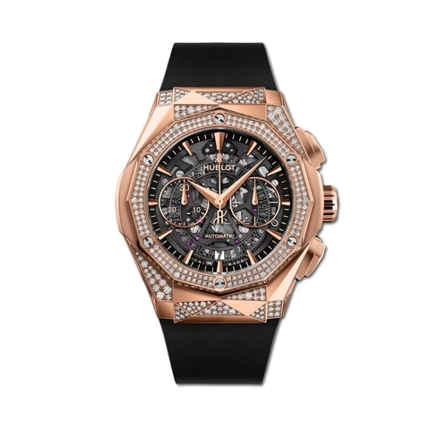 Đồng Hồ Hublot Classic Fusion Aerofusion Chronograph Orlinski King Gold Alternative Pave 45mm 525.OX.0180.RX.1804.ORL19