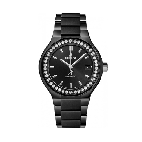 Đồng Hồ Hublot Classic Fusion Black Magic Bracelet Diamonds 38mm 568.CM.1470.CM.1204