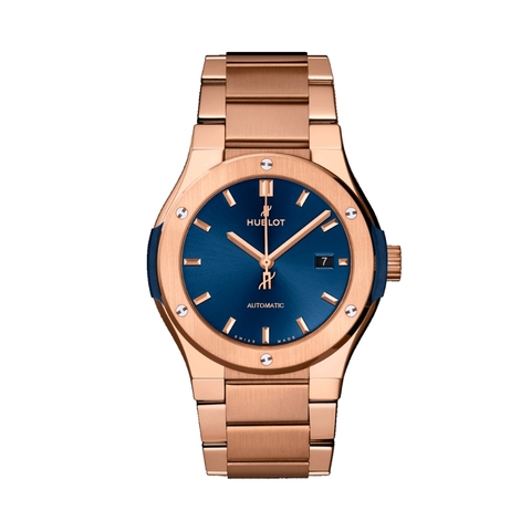 Đồng Hồ Hublot Classic Fusion Blue King Gold Bracelet 45mm 510.OX.7180.OX