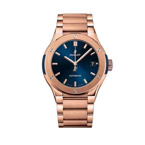 Đồng Hồ Hublot Classic Fusion Blue King Gold Bracelet 33mm 585.OX.7180.OX
