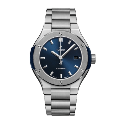 Đồng Hồ Hublot Classic Fusion Blue Titanium Bracelet 33mm 585.NX.7170.NX