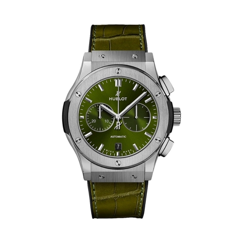 Đồng Hồ Hublot Classic Fusion Chronograph Titanium Green 42mm 541.NX.8970.LR