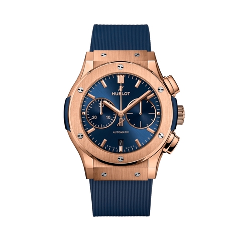Đồng Hồ Hublot Classic Fusion Chronograph King Gold Blue 45mm 521.OX.7180.RX