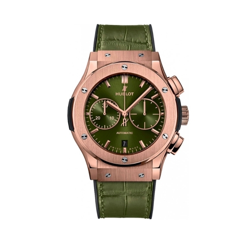 Đồng Hồ Hublot Classic Fusion Chronograph King Gold Green 45mm 521.OX.8980.LR