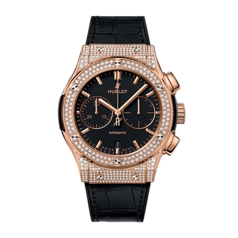 Đồng Hồ Hublot Classic Fusion Chronograph King Gold Pavé 45mm 521.OX.1181.LR.1704