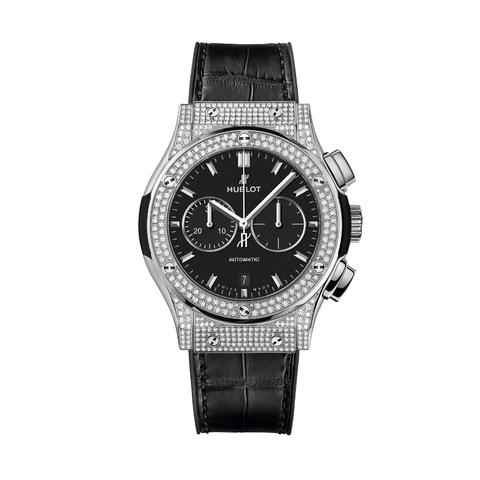 Đồng hồ Hublot Classic Fusion Chronograph Titanium Pavé 45mm 521.NX.1171.LR.1704