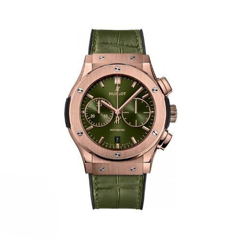 Đồng Hồ Hublot Classic Fusion Chronograph King Gold Green 45mm 521.OX.8980.RX