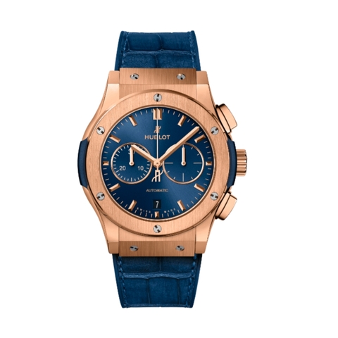 Đồng Hồ Hublot Classic Fusion Chronograph King Gold Blue 42mm 541.OX.7180.LR