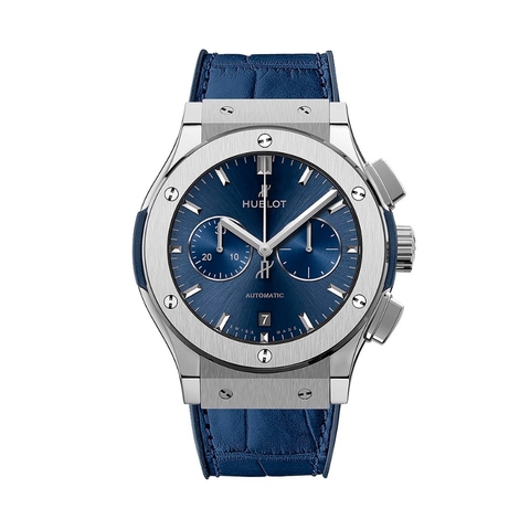 Đồng Hồ Hublot Classic Fusion Chronograph Titanium Blue 45mm 521.NX.7170.LR