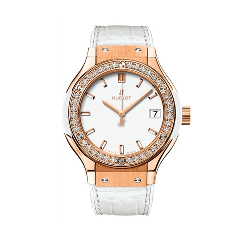 Đồng Hồ Hublot Classic Fusion King Gold White Diamonds 33mm 581.OE.2080.LR.1204