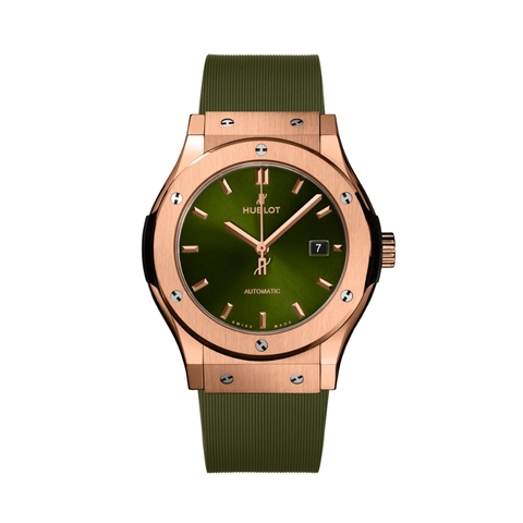 Đồng Hồ Hublot Classic Fusion King Gold Green 45mm 511.OX.8980.RX