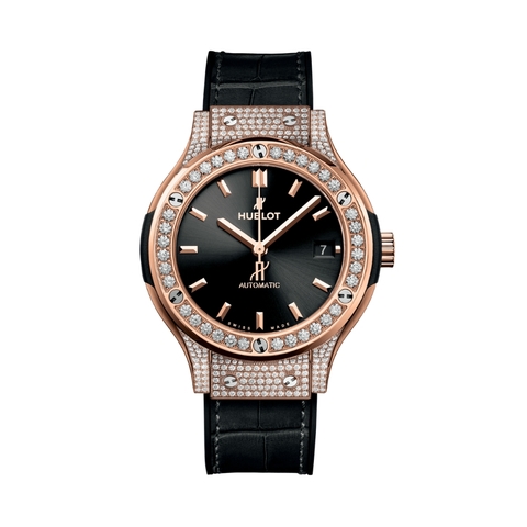 Đồng Hồ Hublot Classic Fusion King Gold Pavé 38mm 565.OX.1480.LR.1604