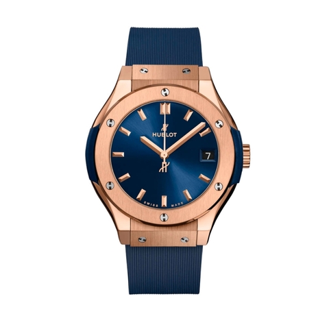 Đồng Hồ Hublot Classic Fusion King Gold Blue 33mm 581.OX.7180.RX