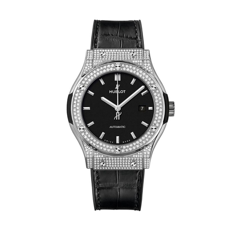 Đồng Hồ Hublot Classic Fusion Titanium Pavé 42mm 542.NX.1171.LR.1704