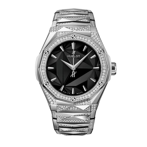 Đồng Hồ Hublot Classic Fusion Titanium Orlinski Bracelet Titanium Alternative Pavé 40mm 550.NS.1800.NS.3804.ORL22