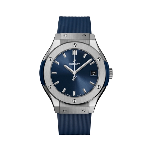 Đồng Hồ Hublot Classic Fusion Titanium Blue 33mm 581.NX.7170.RX