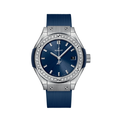 Hublot Classic Fusion Titanium Blue Diamonds 29mm 591.NX.7170.RX.1204
