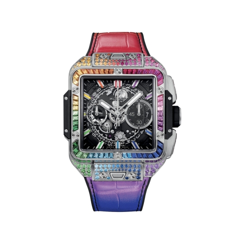 Hublot Square Bang Unico Titanium Rainbow 821.NX.0117.LR.0999