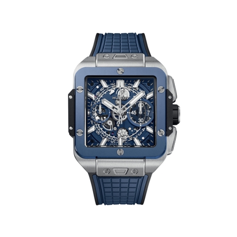 Hublot Square Bang Unico Titanium Blue Ceramic 821.NL.5170.RX