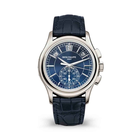Đồng Hồ Patek Philippe Complications Blue Dial Platium Chronograph 5905P-001 Mặt Số Xanh 42mm