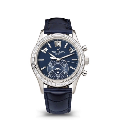 Đồng hồ Patek Philippe Complications Diamond Platium Chronograph 5961P-001 Mặt Số Xanh Matte 40.5mm
