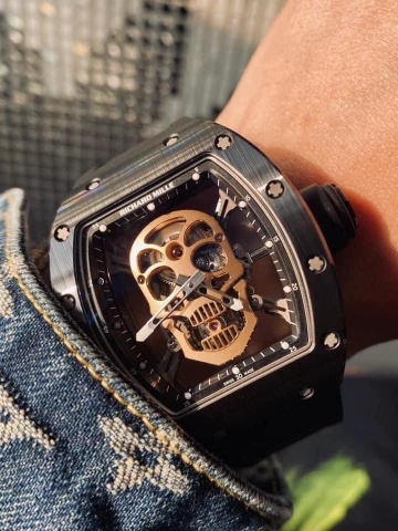 Đồng Hồ Richard Mille RM 52-01 Nano-Ceramic Skull Tourbillon