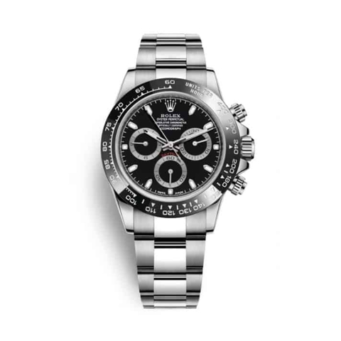 Đồng Hồ Rolex Cosmograph Daytona 40 1165000LN-0002 Mặt Số Đen Dây Oyster Thép