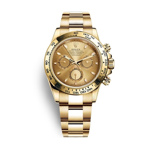 Đồng Hồ Rolex Cosmograph Daytona 40 116508-0003 Mặt Số Vàng Dây Oyster Vàng Vàng