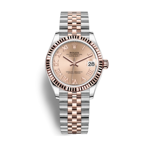 Đồng Hồ Rolex Datejust 31 Mặt Số Hồng Cọc Số La Mã 278271-0006