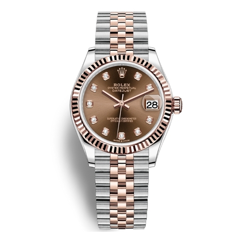 Đồng Hồ Rolex Datejust 31 Chocolate Nạm Kim Cương 278271-0028