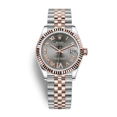 Đồng Hồ Rolex Datejust 31 Mặt Số Rhodium Cọc Số La Mã 278271-0030