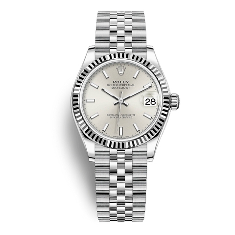 Đồng Hồ Rolex Datejust 31 278274-0012 Mặt Số Bạc Dây Đeo Jubilee Thép