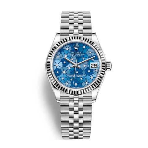 Đồng Hồ Rolex Datejust 31 Blue Floral Motif 278274-0036