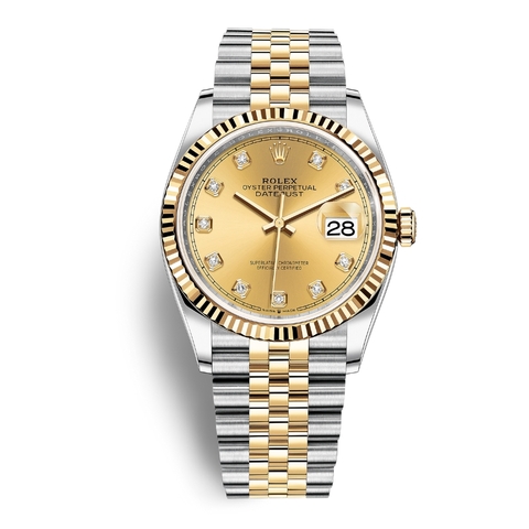 Đồng Hồ Rolex Datejust 36 Mặt Số Vàng 126233-0017