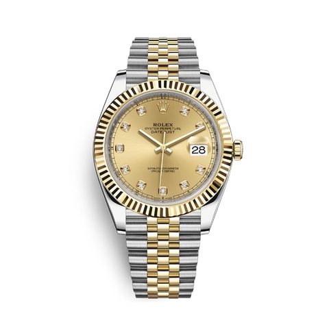 Đồng Hồ Rolex Datejust 41 Mặt Số Vàng 126333-0012