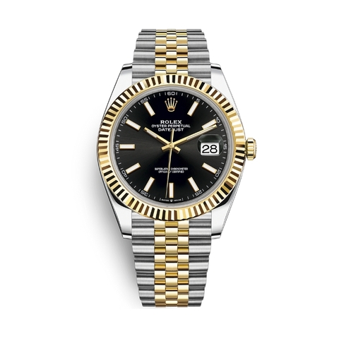Đồng Hồ Rolex Datejust 41 Mặt Số Đen 126333-0014