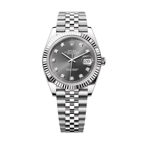Đồng Hồ Rolex Datejust 41 Mặt Số Xám 126334-0006