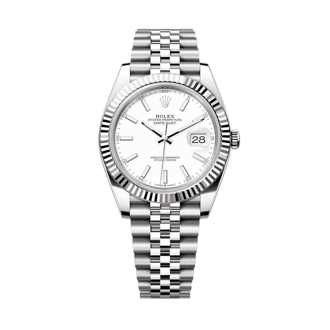 Đồng Hồ Rolex Datejust 41 Mặt Số Trắng 126334-0010