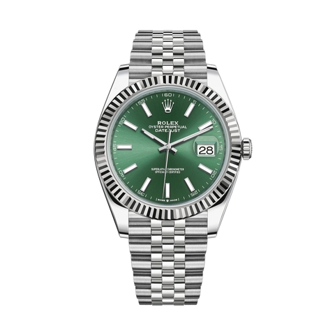 Đồng Hồ Rolex Datejust 41 Mặt Số Xanh Olive 126334-0028
