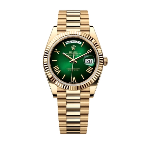 Đồng Hồ Rolex Day-Date 40 228238 Mặt Số Xanh Lá