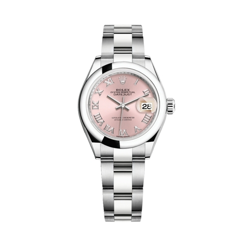 Đồng Hồ Rolex Lady-Datejust 28 279160-0014 Mặt Số Hồng Dây Oyster Thép
