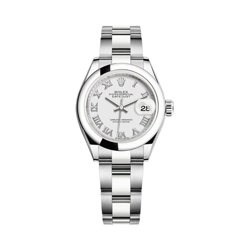 Đồng Hồ Rolex Lady-Datejust 28 279160-0016 Mặt Số Trắng Dây Đeo Oyster Thép