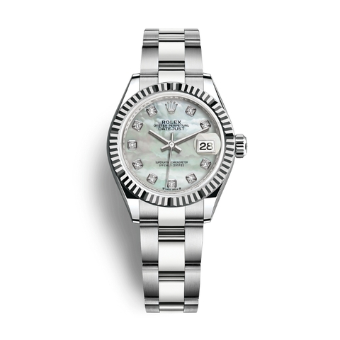Đồng Hồ Rolex Lady-Datejust 28 279174-0010 Mặt Số Xà Cừ Dây Đeo Oyster Thép