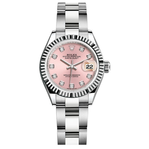 Đồng Hồ Rolex Lady-Datejust 28 279384RBR-0003 Mặt Số Hồng Dây Đeo Jubilee Thép